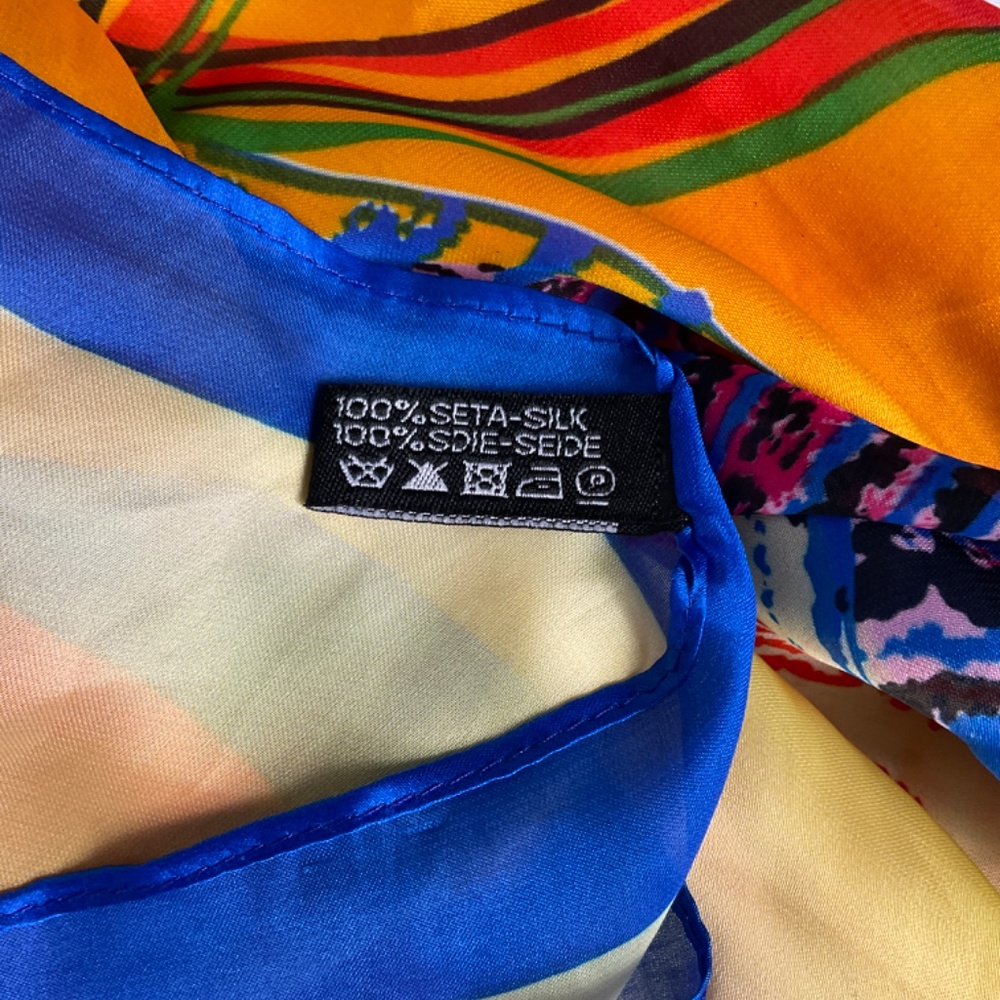 CHANEL Multicolor No.5 Perfume Bottle Silk Scarf - Picture 15 of 15